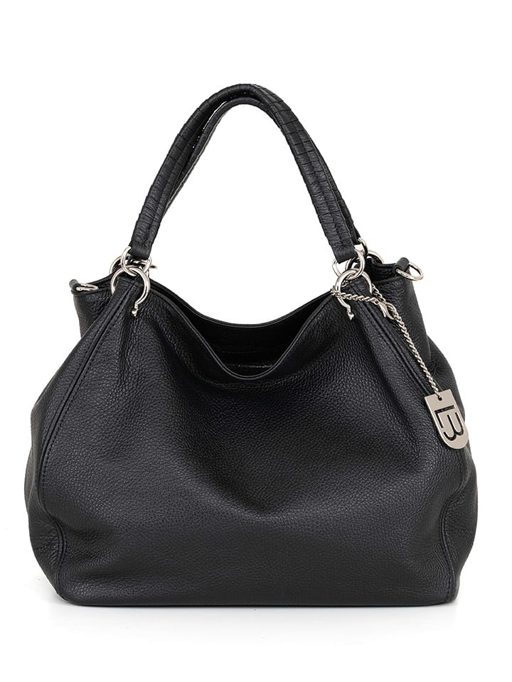 Lucca Baldi Skórzana torebka "Viareggio" w kolorze czarnym - 33 x 28 x 16 cm rozmiar: onesize