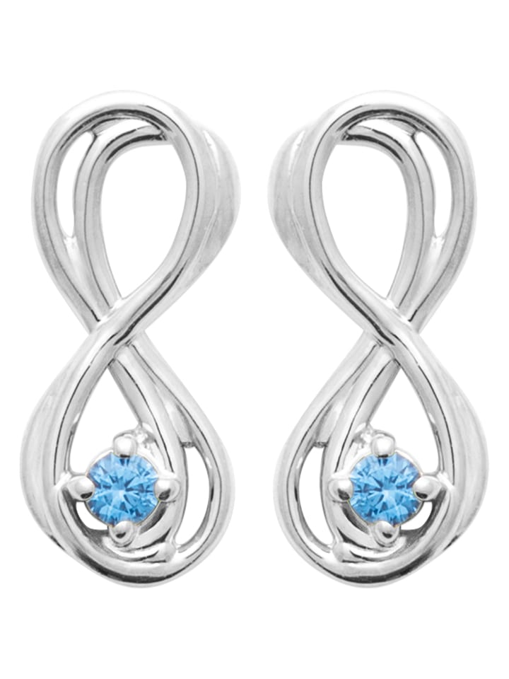 L'Atélier Précieux Srebrne kolczyki-wkrętki z cyrkoniami rozmiar: onesize