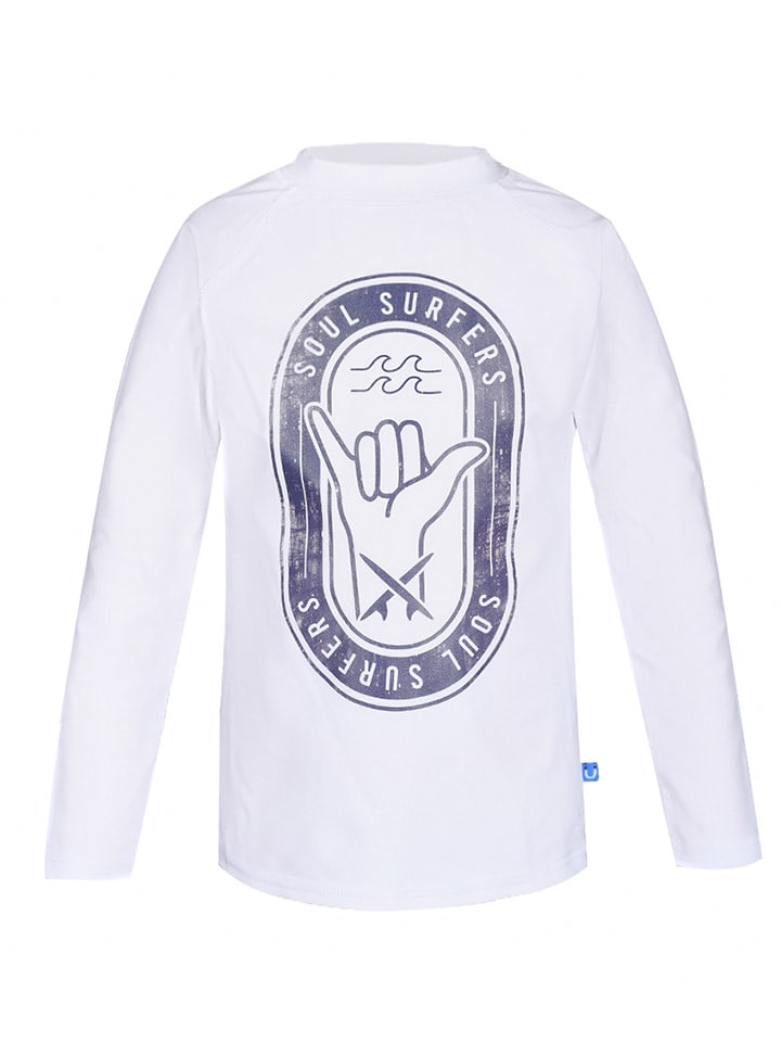 Peek U Koszulka kąpielowa "Surf" w kolorze białym rozmiar: 128