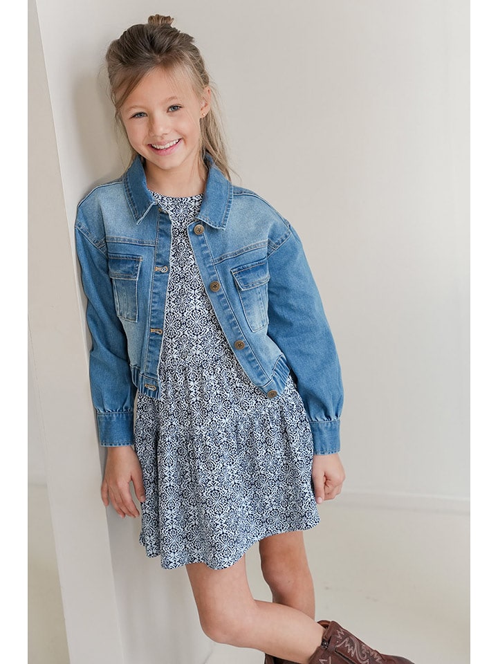 Like Flo Kurtka dżinsowa "Dina" w kolorze niebieskim rozmiar: 146/152