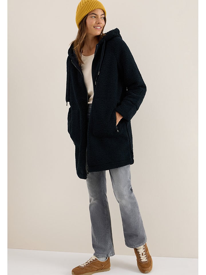 Cecil Płaszcz pluszowy w kolorze granatowym rozmiar: XL