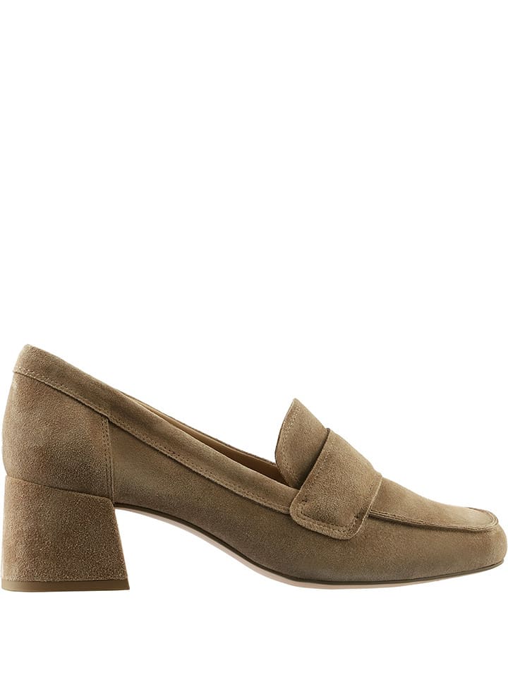 Högl Skórzane czółenka "Cassia" w kolorze szarobrązowym rozmiar: 34,5