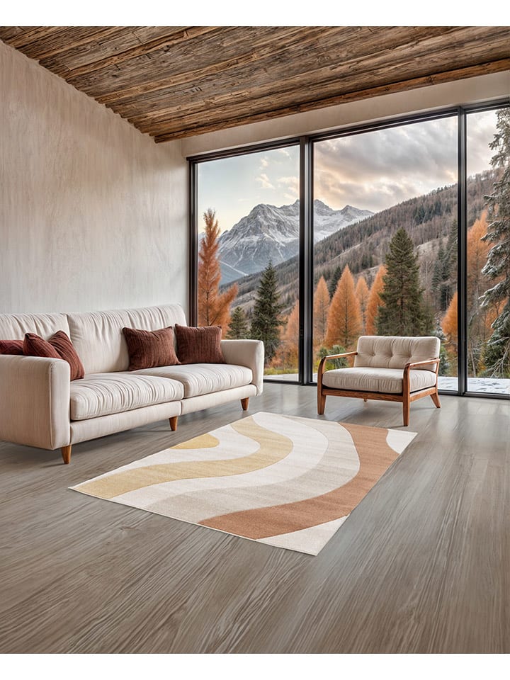 bobochic Dywan "Nova" w kolorze beżowym rozmiar: 120x170 cm