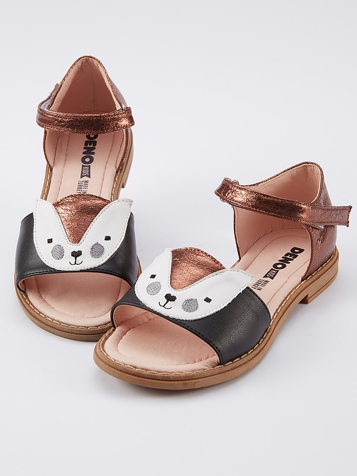 Denokids Półsandały w kolorze czarno-złotym rozmiar: 29