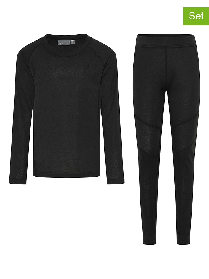 Color Kids 2-częściowy zestaw bielizny funkcyjnej w kolorze czarnym rozmiar: 152