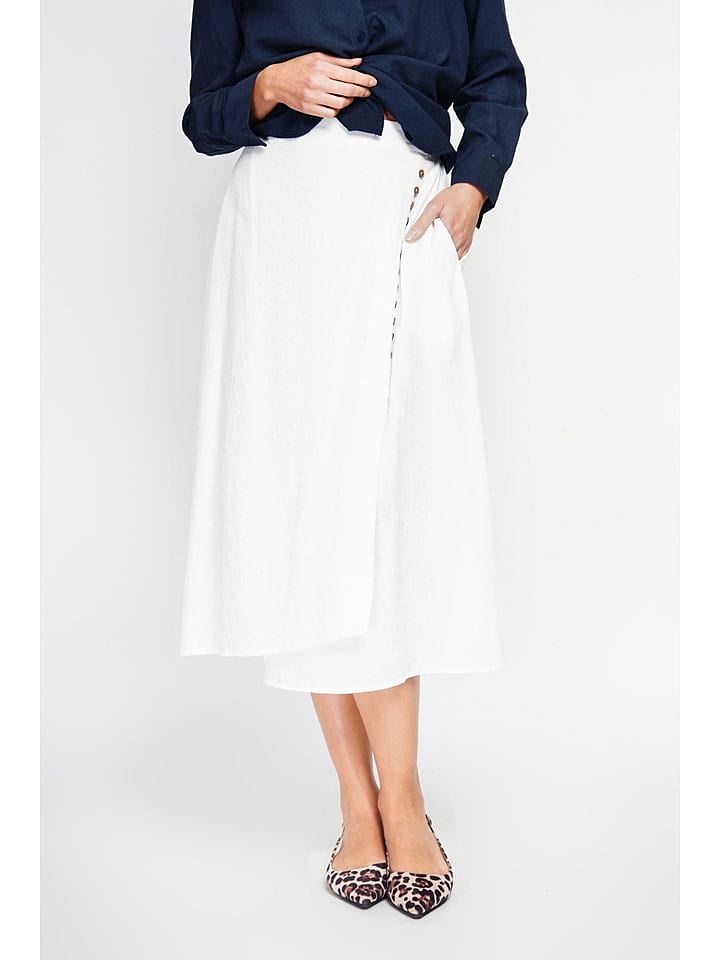 Le Jardin du Lin Spódnica w kolorze białym rozmiar: 38