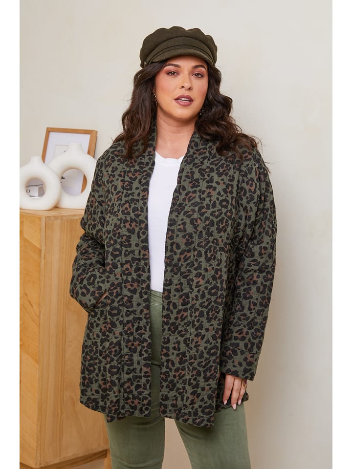 Curvy Lady Kurtka przejściowa w kolorze khaki rozmiar: 44/46