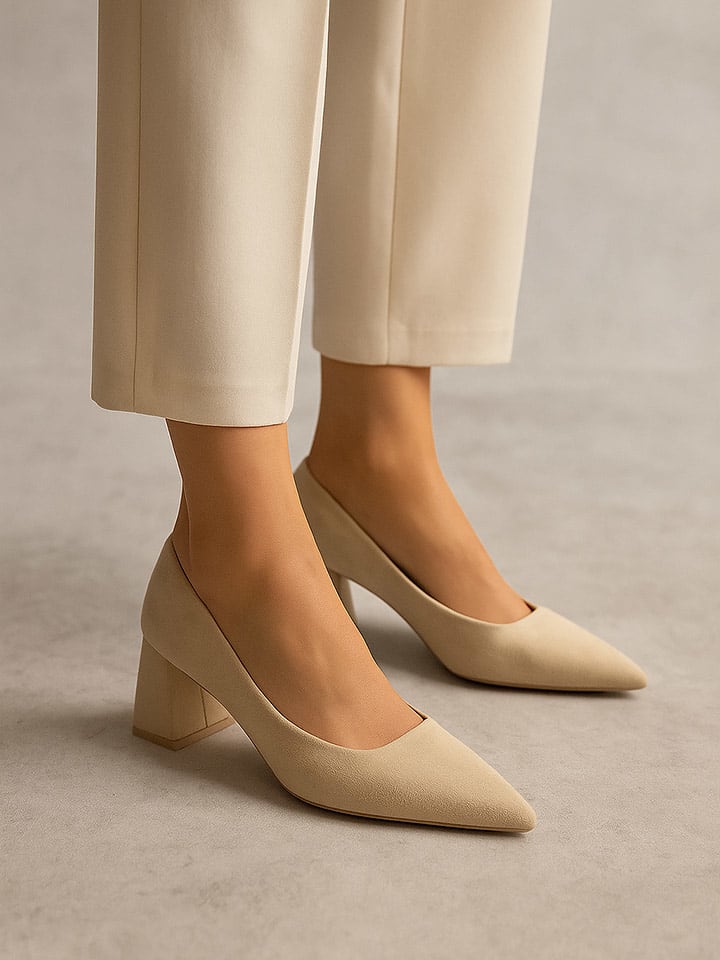 Bellucci Czółenka w kolorze beżowym rozmiar: 39