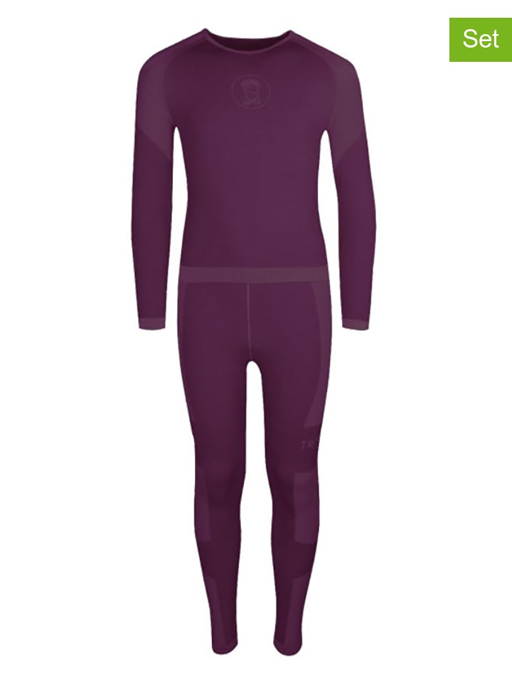 Trollkids 2-częściowy zestaw bielizny funkcyjnej w kolorze fioletowym rozmiar: 176