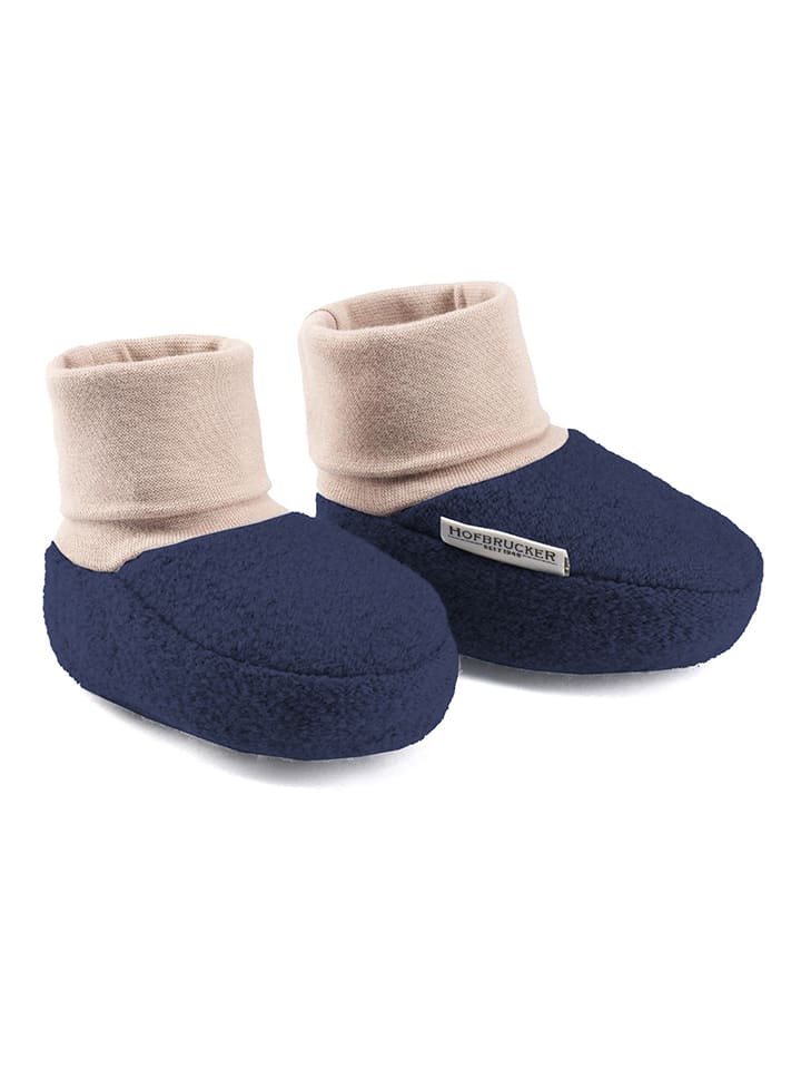 Hofbrucker Wełniane buty "Elias" w kolorze granatowym do raczkowania rozmiar: 18/19