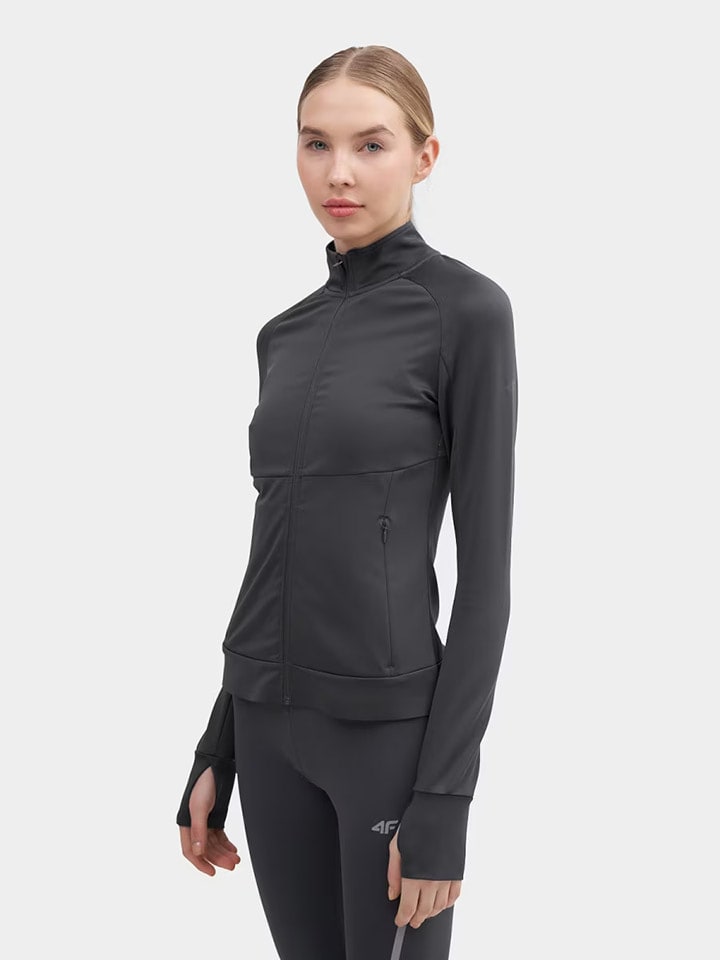 4F Kurtka sportowa w kolorze antracytowym rozmiar: M