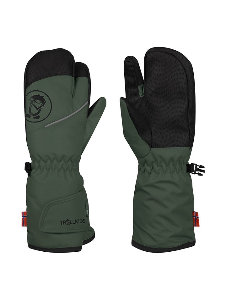 Trollkids Rękawiczki funkcyjne "Troll" w kolorze khaki rozmiar: 4,5