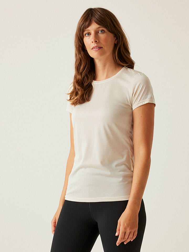 Regatta Koszulka funkcyjna "Fingal Edition" w kolorze beżowym rozmiar: 42