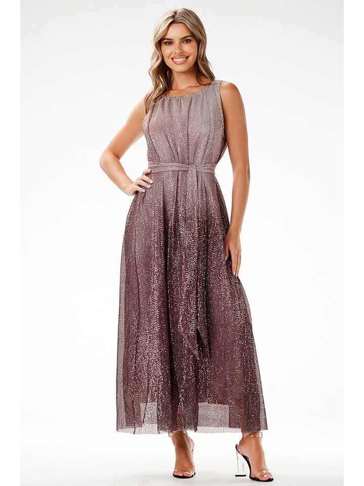 Awama Sukienka w kolorze brązowym rozmiar: M