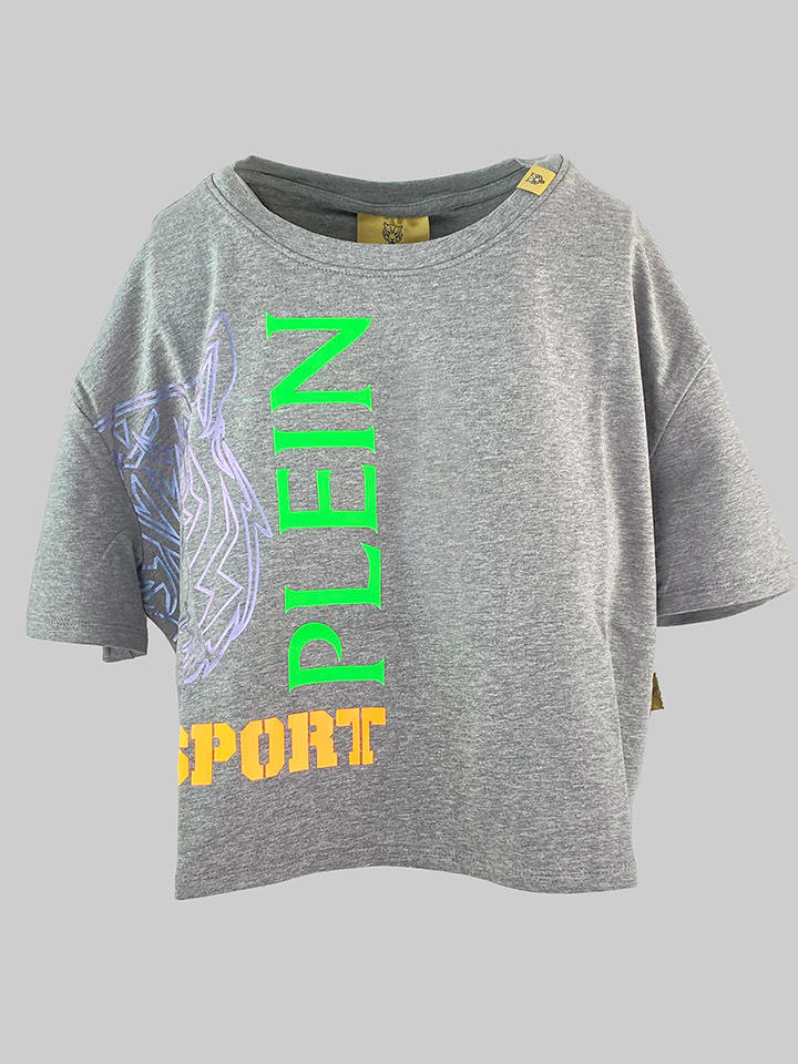 Plein Sport Koszulka w kolorze szarym rozmiar: XL