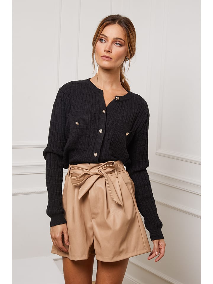 Joséfine Kardigan "Castel" w kolorze czarnym rozmiar: L