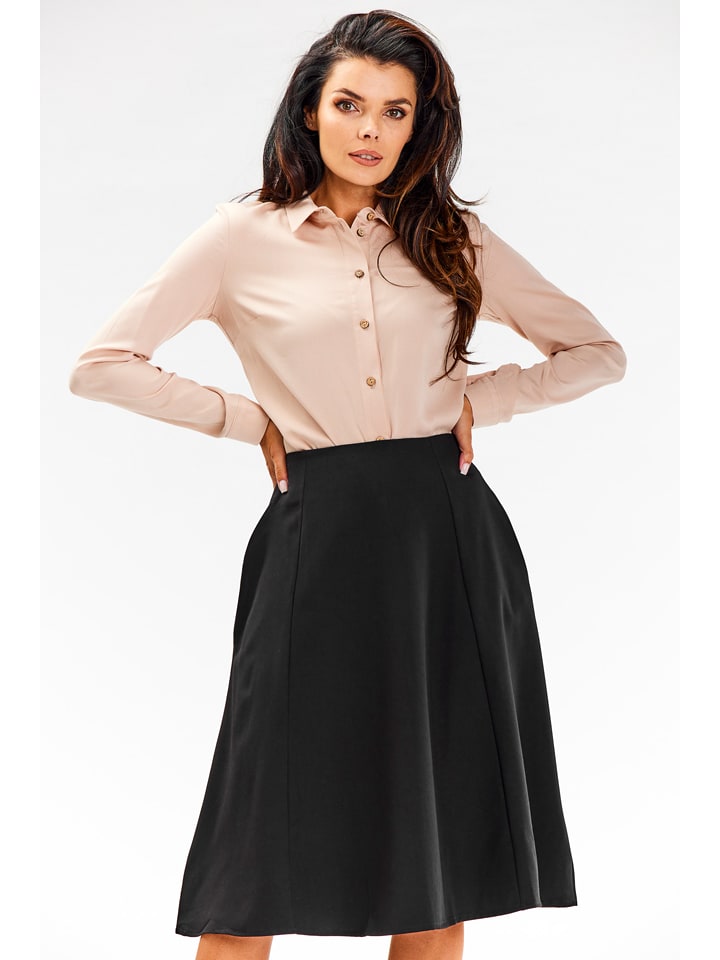 Awama Spódnica w kolorze czarnym rozmiar: XL