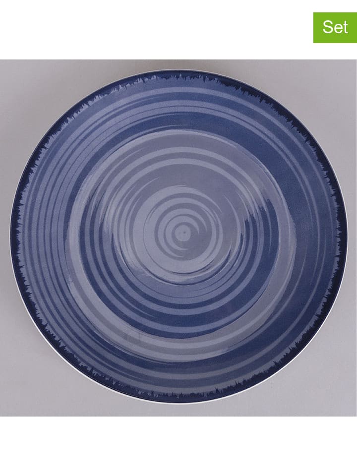 Villa d´Este Talerze (6 szt.) "Baita" w kolorze granatowym na owoce - Ø 19 cm rozmiar: onesize