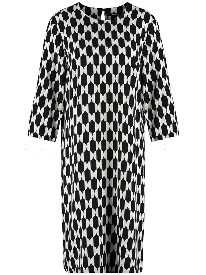 TAIFUN Sukienka w kolorze czarno-białym rozmiar: 42