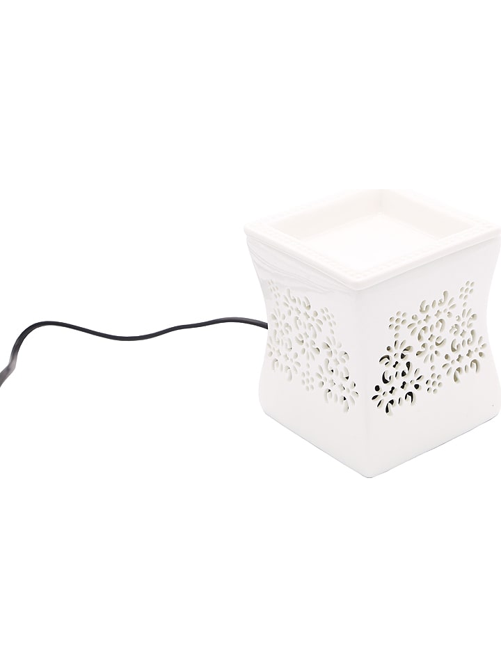 CANDLE-LITE Elektryczny kominek zapachowy "Nata" w kolorze białym - 10 x 12 x 10 cm rozmiar: onesize