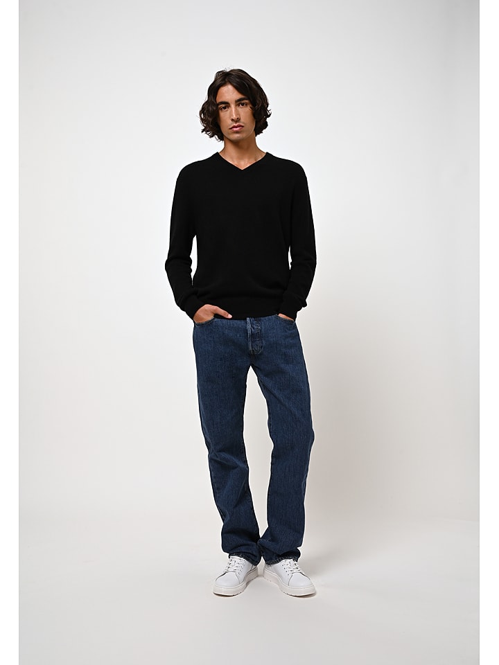 AUTHENTIC CASHMERE Kaszmirowy sweter "Agel" w kolorze czarnym rozmiar: XXL