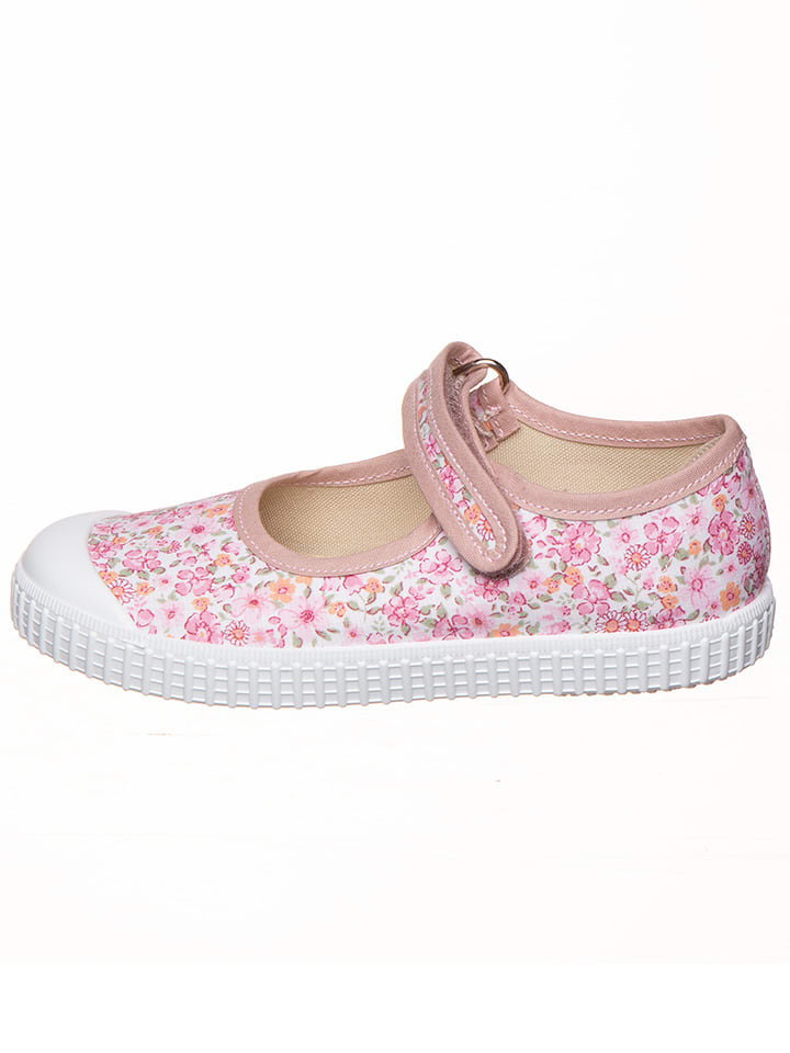 kmins Baleriny w kolorze jasnoróżowym z paskiem rozmiar: 23