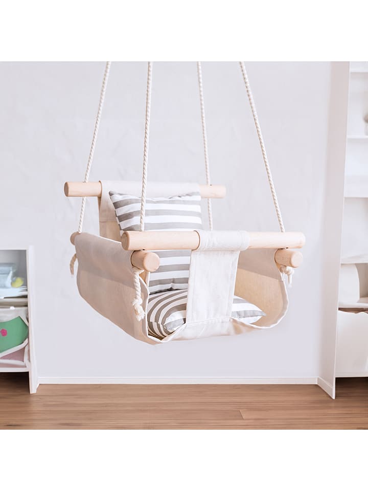 Woody Kids Huśtawka w kolorze beżowym - 6m+ rozmiar: onesize