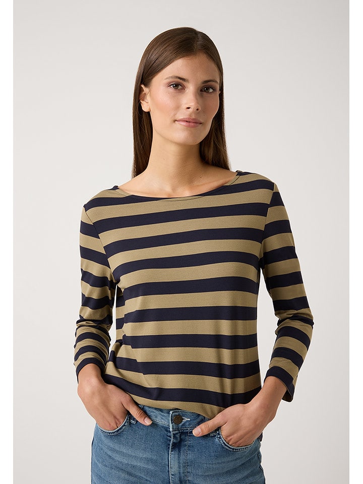 More & More Koszulka w kolorze oliwkowo-czarnym rozmiar: 42