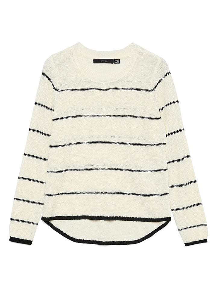 Vero Moda Sweter w kolorze czarno-kremowym rozmiar: XS
