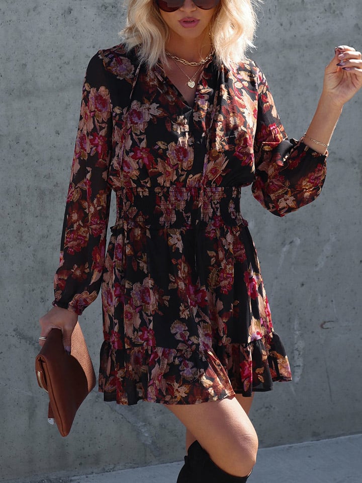 LA Angels Sukienka w kolorze czarno-czerwonym rozmiar: M