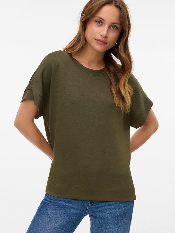 Vero Moda Koszulka w kolorze khaki rozmiar: XS