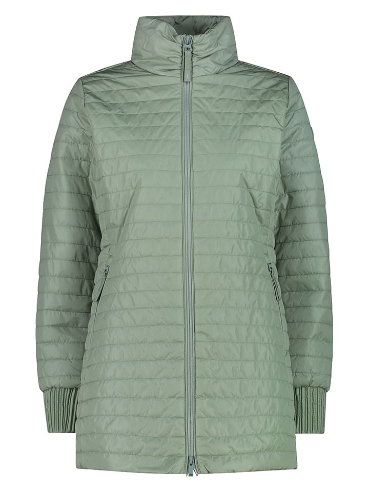 CMP Płaszcz pikowany w kolorze zielonym rozmiar: 44