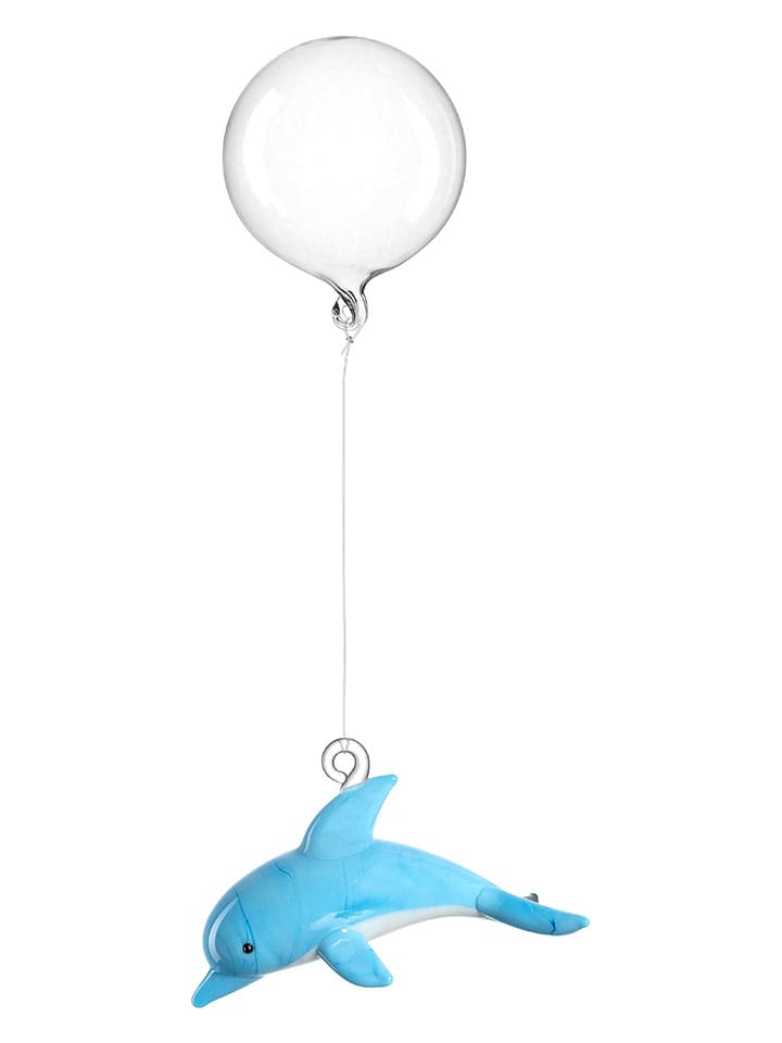 LEONARDO Pływająca dekoracja "Dolphin" w kolorze niebieskim - dł. 15 cm rozmiar: onesize