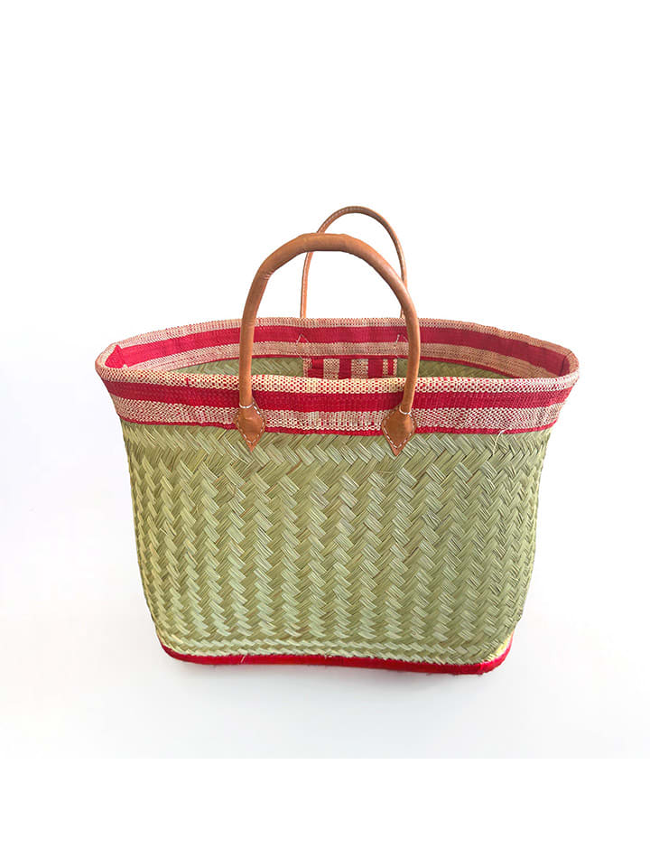 Le Comptoir de la Plage Torba plażowa "Sava" w kolorze beżowo-czerwonym - 45 x 40 x 20 cm rozmiar: onesize