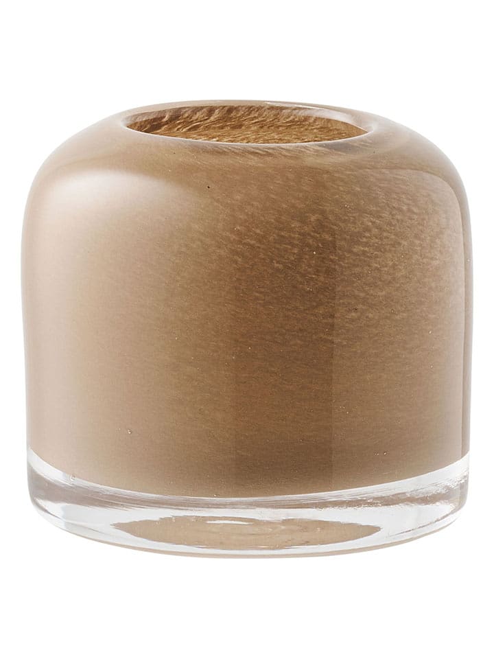 House Nordic Świecznik w kolorze jasnobrązowym - wys. 7,5 x Ø 8 cm rozmiar: onesize