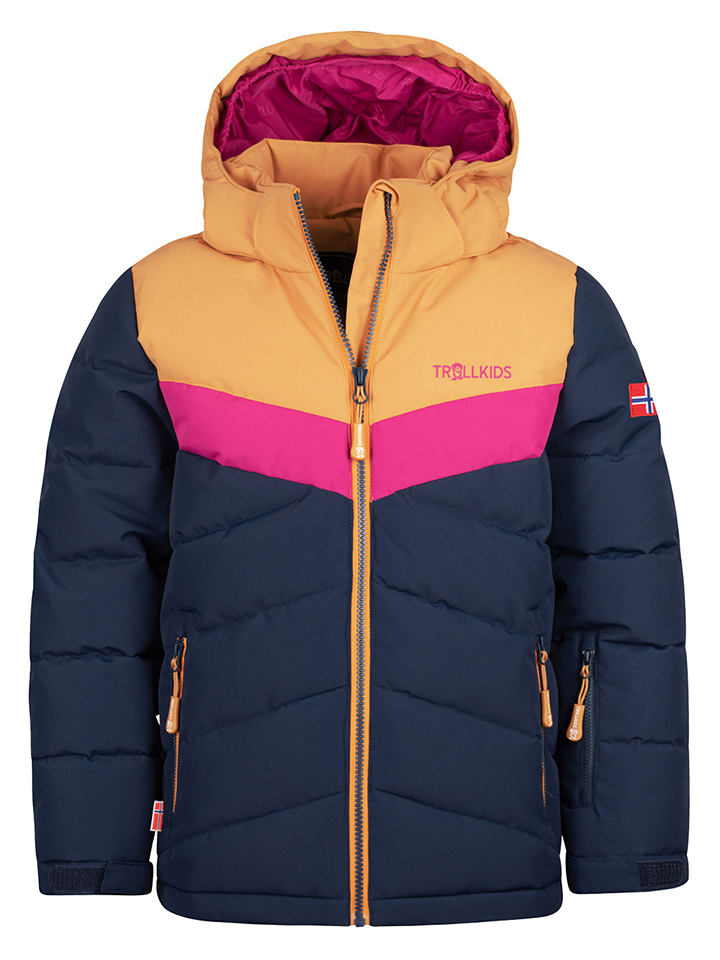 Trollkids Kurtka zimowa "Gryllefjord" w kolorze granatowym rozmiar: 164