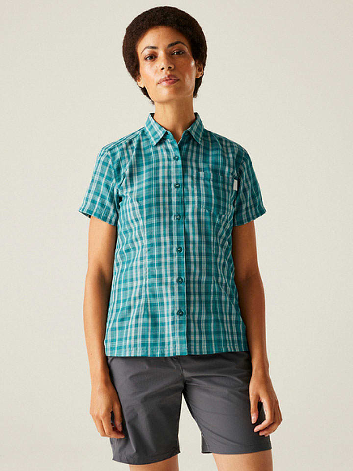 Regatta Koszula funkcyjna "Mindano VIII" w kolorze turkusowym rozmiar: 36