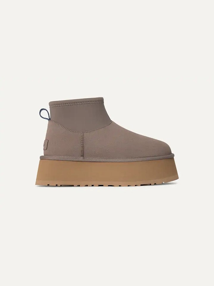 UGG Skórzane botki "Classic Mini Dipper" w kolorze fioletowym rozmiar: 40