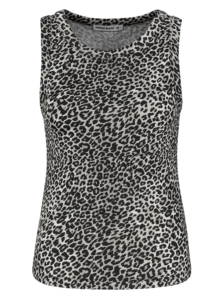 Fresh Made Top w kolorze kremowo-czarnym rozmiar: M
