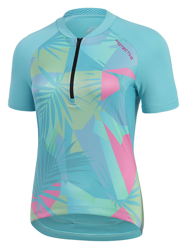 Protective Koszulka kolarska "Berry Island" w kolorze turkusowym rozmiar: 40