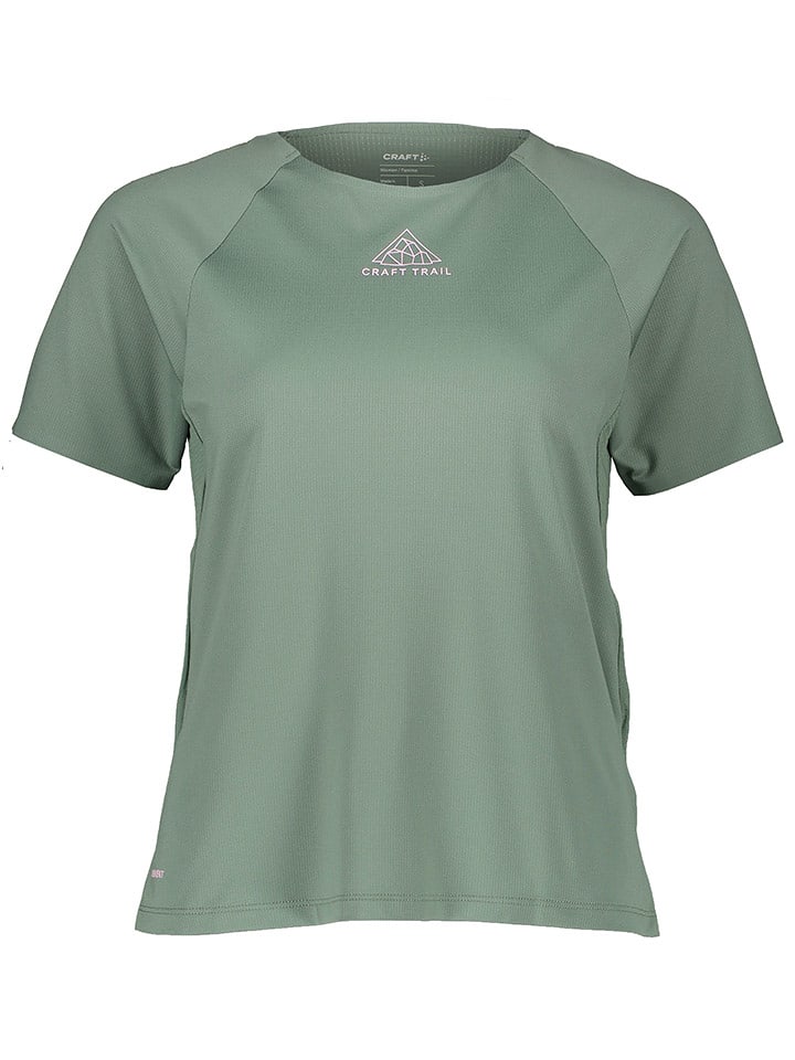 Craft Koszulka "Pro Trail" w kolorze zielonym do biegania rozmiar: S
