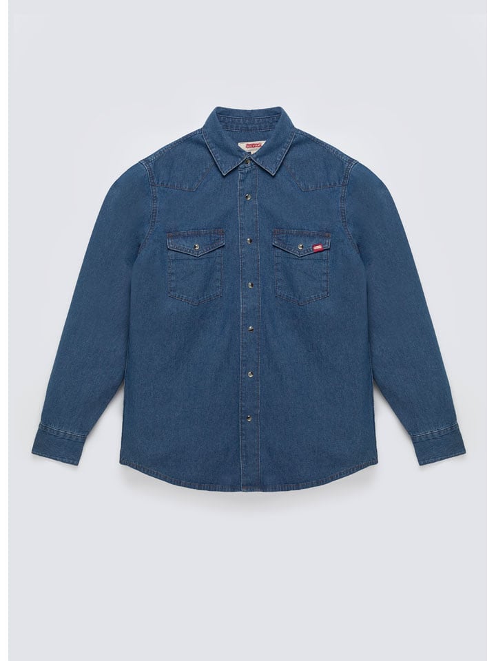 BIG STAR Koszula dżinsowa - Regular fit - w kolorze granatowym rozmiar: XL