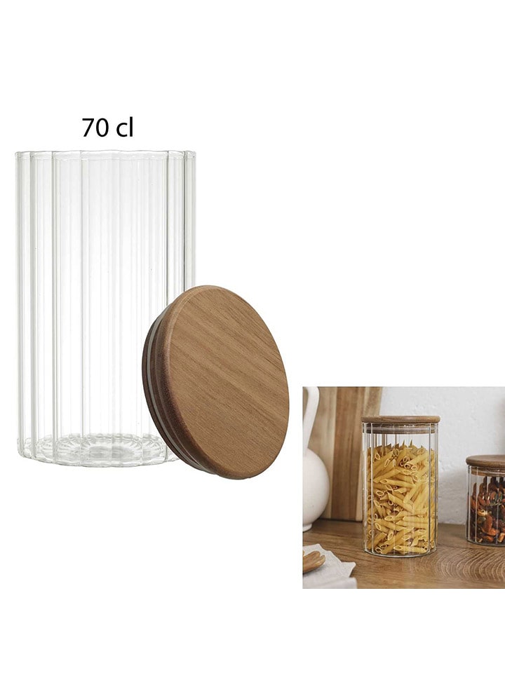 COOK CONCEPT Słoik w kolorze jasnobrązowym - 700 ml rozmiar: onesize