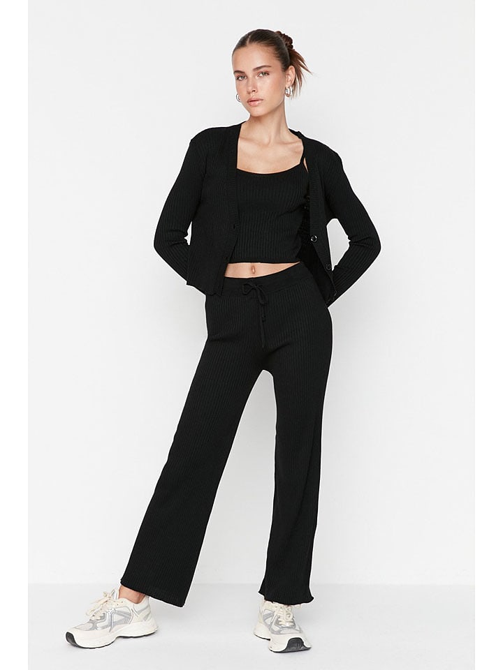 trendyol 3-częściowy zestaw w kolorze czarnym rozmiar: L