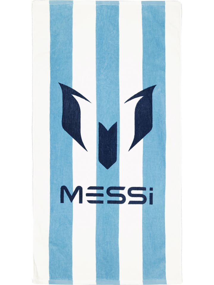 Messi Ręcznik kąpielowy w kolorze błękitno-białym - 50 x 100 cm rozmiar: onesize