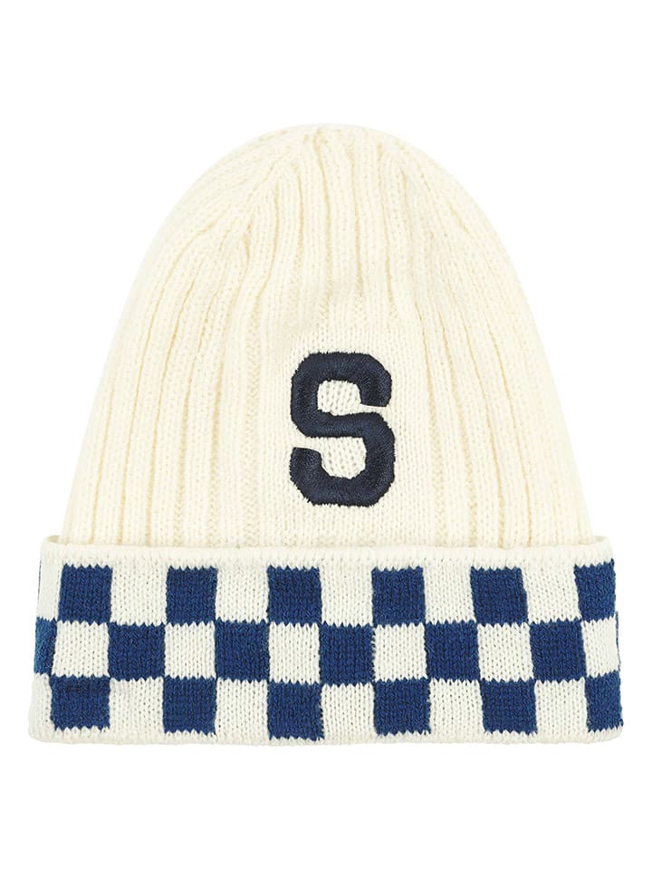 Steiff Czapka w kolorze granatowo-kremowym rozmiar: 53 cm