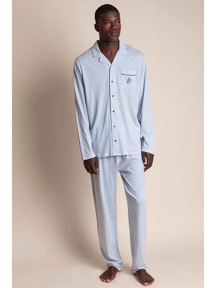 admas Piżama w kolorze błękitnym rozmiar: M