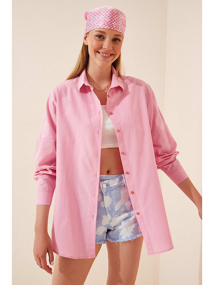 Happiness Istanbul Koszula w kolorze jasnoróżowym rozmiar: 36