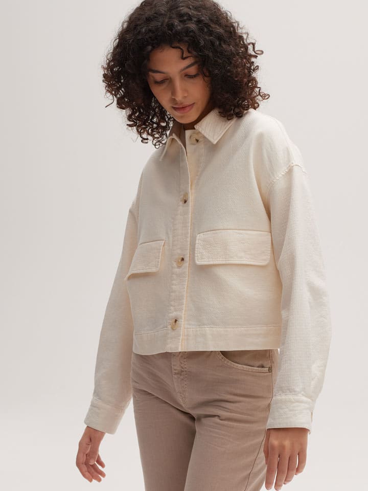 OPUS Kurtka koszulowa w kolorze beżowym rozmiar: 42