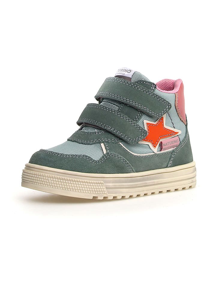 Naturino Skórzane sneakersy "Hess" w kolorze morskim rozmiar: 29